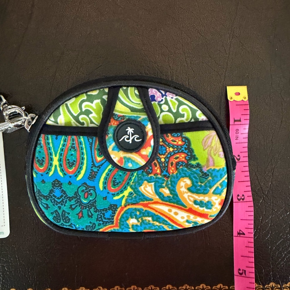 BEACH 🌊 Handbags Neoprene "Scuba" Hand Bag – Vibrant Paisley Multi-Color - Picture 5 of 8